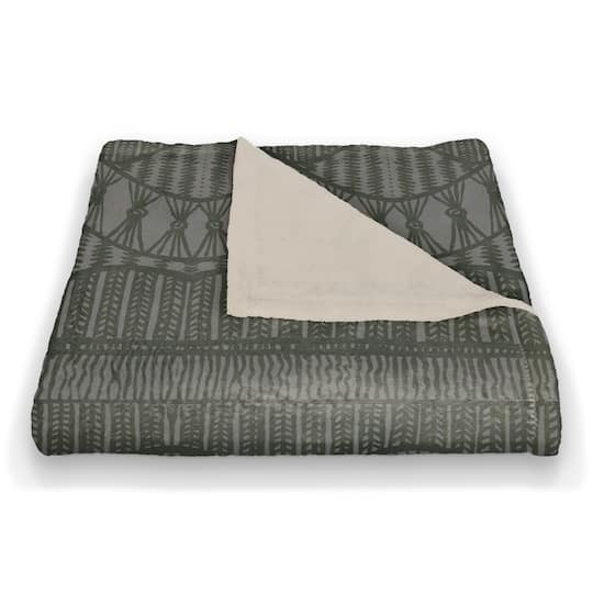 Lace Pattern Coral Fleece Blanket